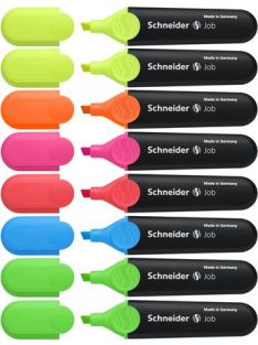   Szövegkiemelő készlet, 1-5 mm, SCHNEIDER "Job 150", 6+2 szín (TSCJOB150V8)