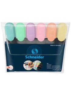   Szövegkiemelő készlet, 1-5 mm, SCHNEIDER "Job Pastel", 6 különböző pasztell szín (TSCJOBPV6)