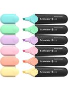 Szövegkiemelő készlet, 1-5 mm, SCHNEIDER "Job Pastel", 6 különböző pasztell szín (TSCJOBPV6)
