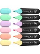 Szövegkiemelő készlet, 1-5 mm, SCHNEIDER "Job Pastel", 6 különböző pasztell szín (TSCJOBPV6)