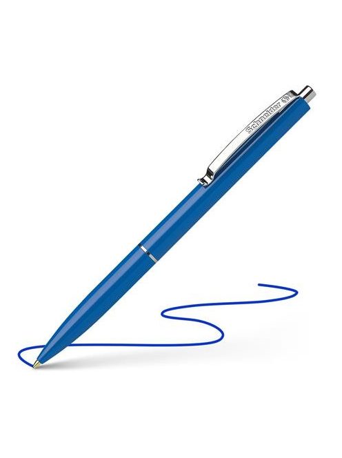 Golyóstoll, 0,5 mm, nyomógombos, SCHNEIDER "K15", kék (TSCK15K)