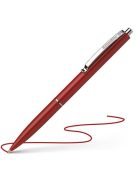 Golyóstoll, 0,5 mm, nyomógombos, SCHNEIDER "K15", piros (TSCK15P)