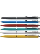 Golyóstoll, 0,5 mm, nyomógombos, vegyes tolltest, SCHNEIDER "K15", kék (TSCK15V50)