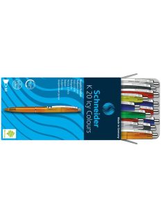   Golyóstoll, 0,5 mm, nyomógombos, vegyes színű test, SCHNEIDER "K20 Icy", kék (TSCK20V20)