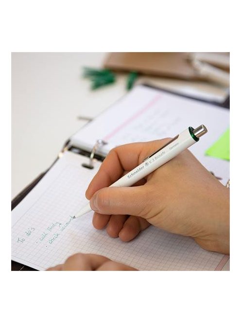 Golyóstoll, 0,5 mm, nyomógombos, SCHNEIDER "K3 Biosafe", kék (TSCK3K)