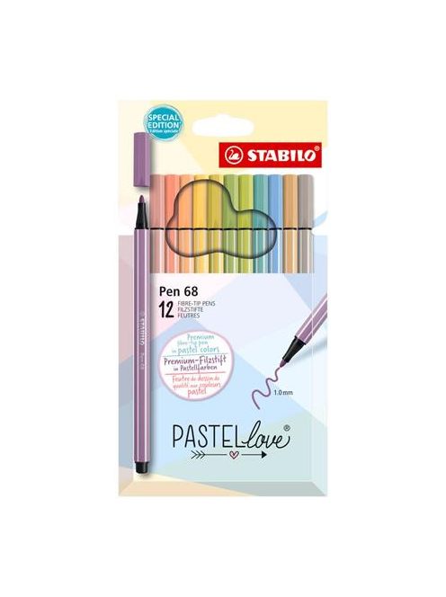 Tűfilc készlet, 0,4 mm, SCHNEIDER "Line-Up Pastel", 8 különböző pasztell szín (TSCLINEPV8)