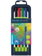 Tűfilc készlet, 0,4 mm, SCHNEIDER "Line-Up", 4 különböző szín (TSCLINEV4)