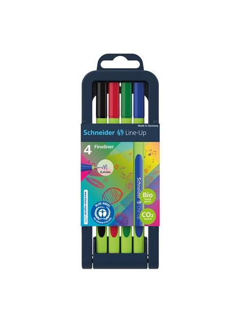 Tűfilc készlet, 0,4 mm, SCHNEIDER "Line-Up", 4 különböző szín (TSCLINEV4)