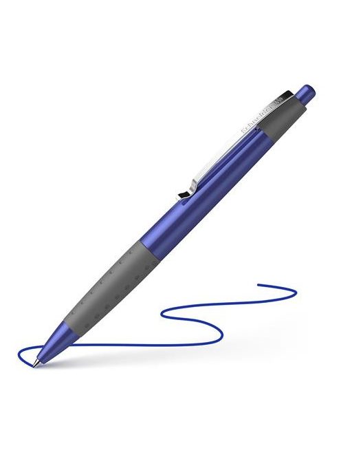 Golyóstoll, 0,5 mm, nyomógombos, SCHNEIDER "Loox", kék (TSCLOOXK)