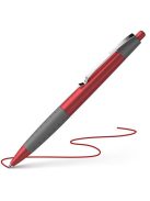 Golyóstoll, 0,5 mm, nyomógombos, SCHNEIDER "Loox", piros (TSCLOOXP)