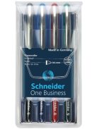 Rollertoll készlet, 0,6 mm, "SCHNEIDER "One Business", 4 szín (TSCOBK4)