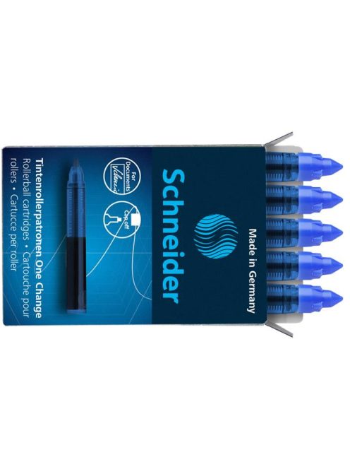 Utántöltő patron rollertollhoz, SCHNEIDER "One Change", kék (TSCOCCKN)