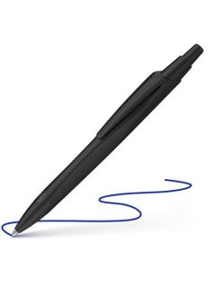   Golyóstoll, 0,5 mm, nyomógombos, fekete színű tolltest, SCHNEIDER "Reco", kék (TSCRECOMFU)