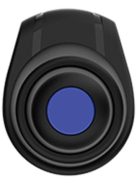 Golyóstoll, 0,5 mm, nyomógombos, fekete színű tolltest, SCHNEIDER "Reco", kék (TSCRECOMF)