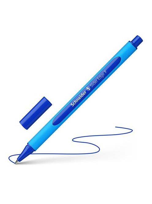 Golyóstoll, 0,3 mm, kupakos, SCHNEIDER "Slider Edge F", kék (TSCSLEFK)