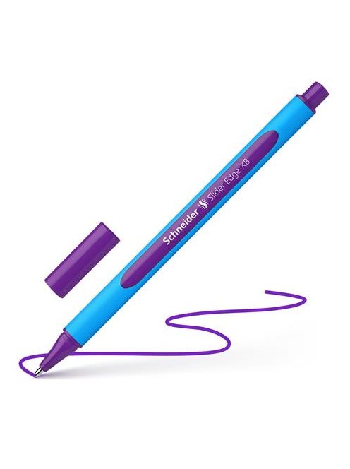 Golyóstoll, 0,7 mm, kupakos, SCHNEIDER "Slider Edge XB", lila (TSCSLEXBL)