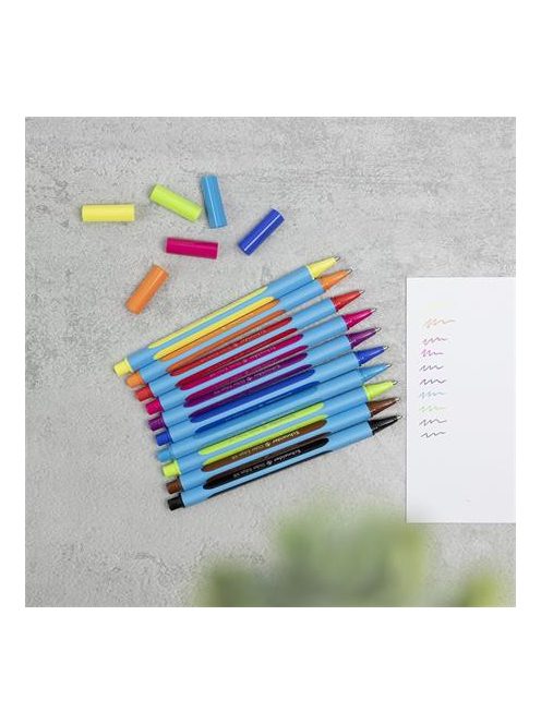 Golyóstoll, 0,7 mm, kupakos, SCHNEIDER "Slider Edge XB", lila (TSCSLEXBL)