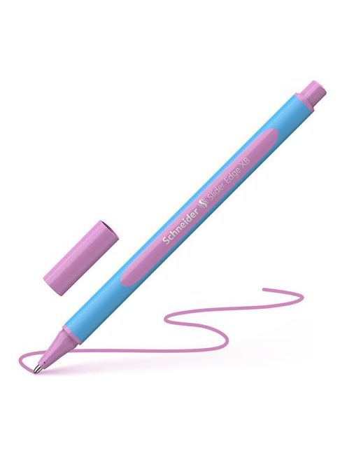 Golyóstoll, 0,7 mm, kupakos, SCHNEIDER "Slider Edge XB Pastel", lila (TSCSLEXBPL)
