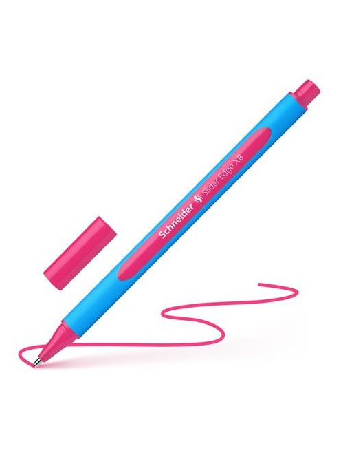 Golyóstoll, 0,7 mm, kupakos, SCHNEIDER "Slider Edge XB", piros (TSCSLEXBP)