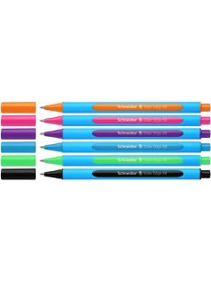   Golyóstoll készlet, 0,7 mm, kupakos, SCHNEIDER "Slider Edge XB", vegyes színek (TSCSLEXBV6)