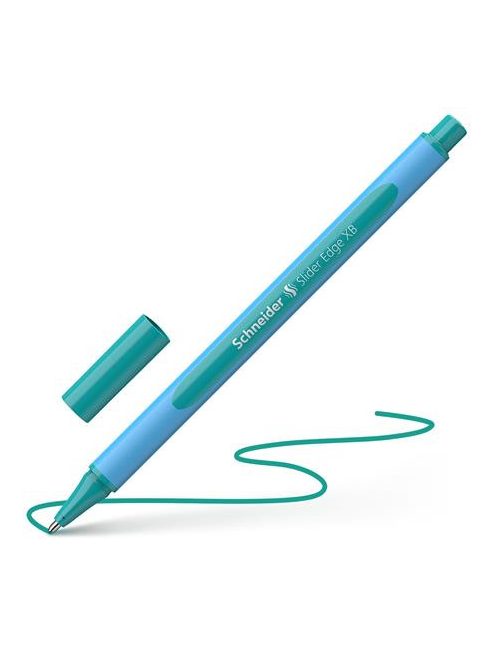 Golyóstoll, 0,7 mm, kupakos, SCHNEIDER "Slider Edge XB Pastel", óceán (TSCSLEXPO)