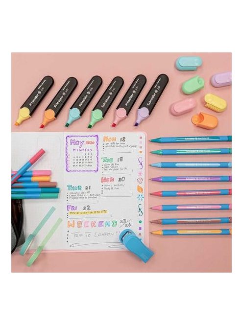 Golyóstoll, 0,7 mm, kupakos, SCHNEIDER "Slider Edge XB Pastel", óceán (TSCSLEXPO)