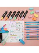 Golyóstoll, 0,7 mm, kupakos, SCHNEIDER "Slider Edge XB Pastel", halvány piros (TSCSLEXPP)