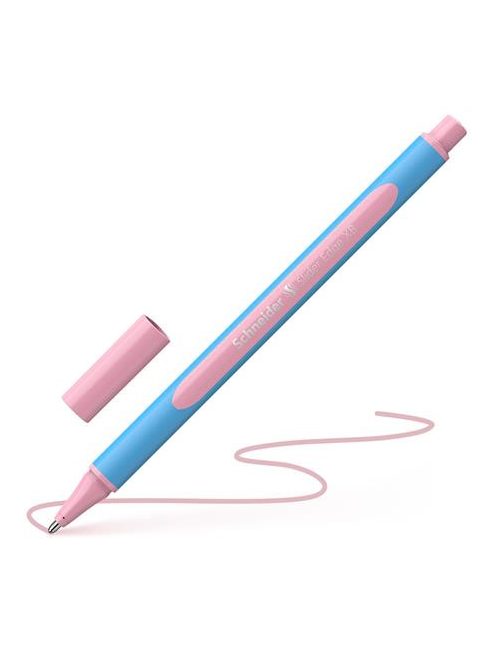 Golyóstoll, 0,7 mm, kupakos, SCHNEIDER "Slider Edge XB Pastel", rózsa (TSCSLEXPR)