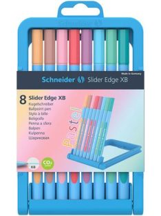   Golyóstoll készlet, 0,7 mm, kupakos, SCHNEIDER "Slider Edge XB Pastel", 8 különböző pasztell szín (TSCSLEXPV8)