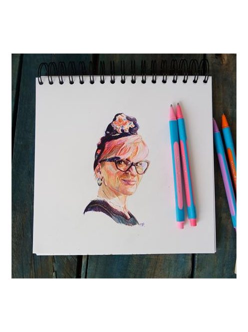 Golyóstoll készlet, 0,7 mm, kupakos, SCHNEIDER "Slider Edge XB Pastel", 8 különböző pasztell szín (TSCSLEXPV8)