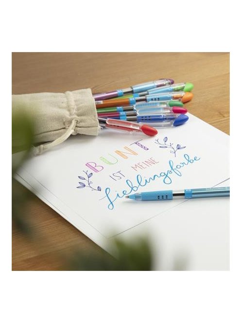 Golyóstoll, 0,3 mm, kupakos, SCHNEIDER "Slider Basic F", kék (TSCSLIFK)