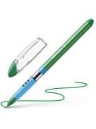 Golyóstoll, 0,5 mm, kupakos, SCHNEIDER "Slider Basic M", zöld (TSCSLIMZ)