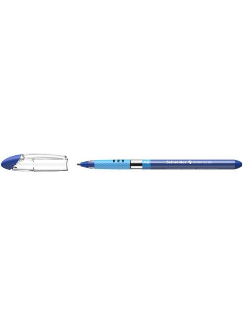 Golyóstoll, 0,7 mm, kupakos, SCHNEIDER "Slider Basic XB", kék (TSCSLIXBK)