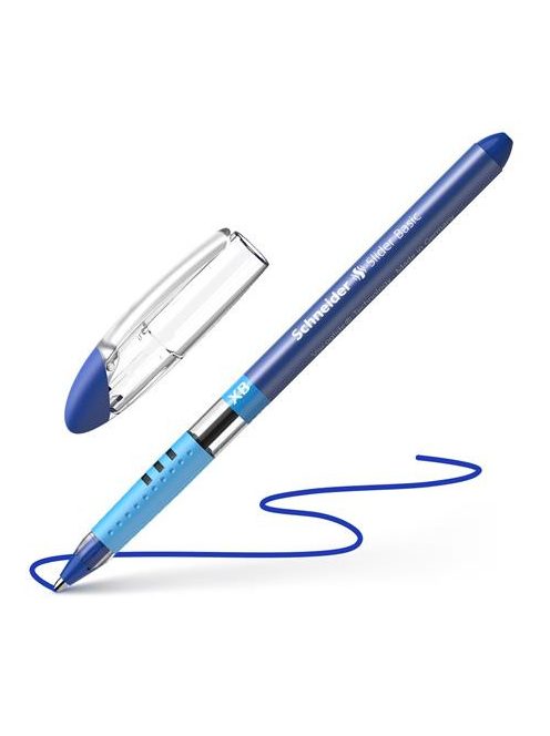 Golyóstoll, 0,7 mm, kupakos, SCHNEIDER "Slider Basic XB", kék (TSCSLIXBK)