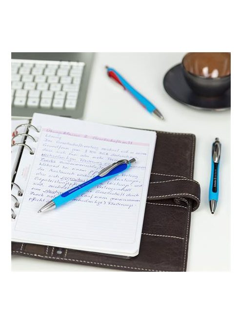 Golyóstoll, 0,7 mm, nyomógombos, SCHNEIDER "Slider Rave XB", fekete (TSCSLRAFK)