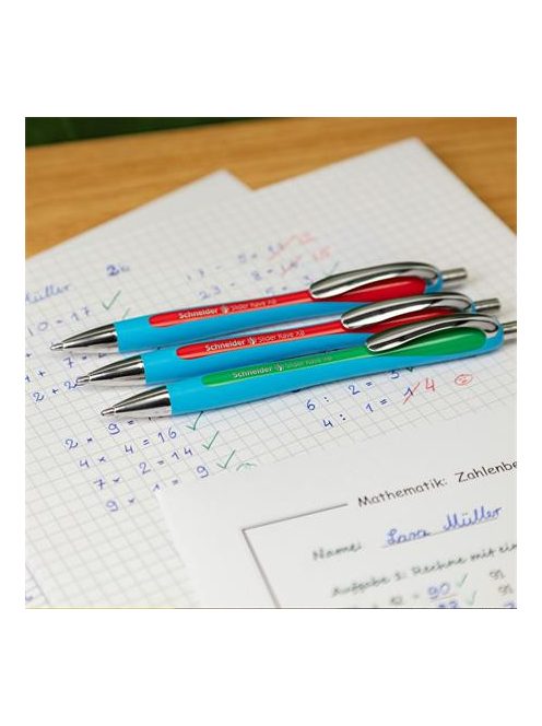 Golyóstoll, 0,7 mm, nyomógombos, SCHNEIDER "Slider Rave XB", fekete (TSCSLRAFK)