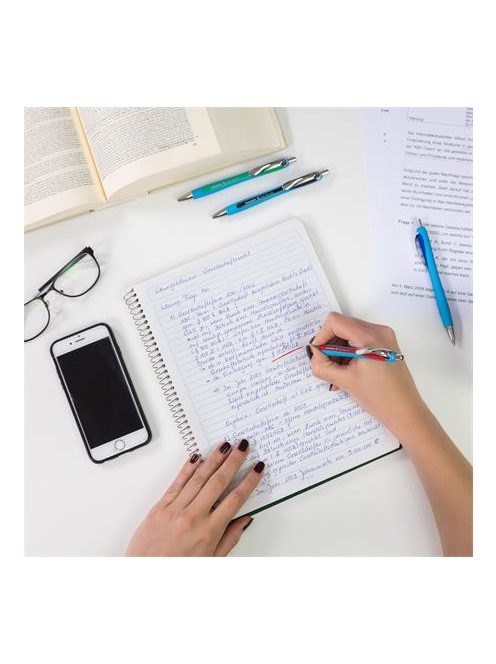 Golyóstoll, 0,7 mm, nyomógombos, SCHNEIDER "Slider Rave XB", piros (TSCSLRAP)