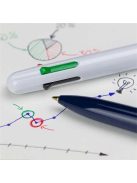 Golyóstoll, 0,5 mm, nyomógombos, négyszínű, SCHNEIDER "Take 4", fehér (TSCT4F)