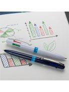 Golyóstoll, 0,5 mm, nyomógombos, négyszínű, SCHNEIDER "Take 4", sötétkék (TSCT4K)