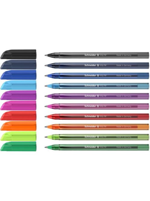 Golyóstoll, 0,5 mm, kupakos, SCHNEIDER "Tops 505 M", fekete (TSCTOP505MFK)