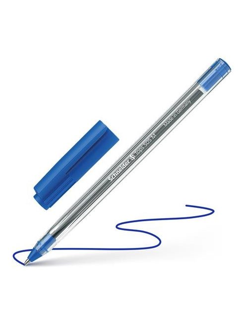 Golyóstoll, 0,5 mm, kupakos, SCHNEIDER "Tops 505 M", kék (TSCTOP505MK)