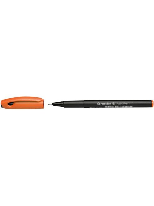 Tűfilc, 0,4 mm, SCHNEIDER "Topliner 967", narancssárga (TSCTOP967NS)