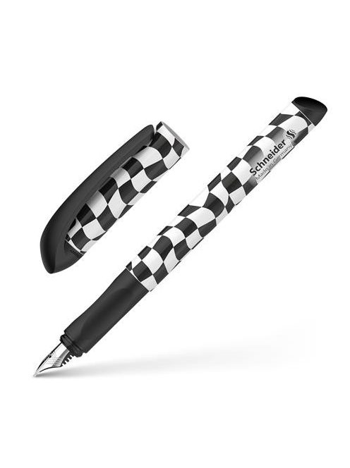 Töltőtoll, 0,5 mm, SCHNEIDER "Voice", fekete kockás (TSCVOIKO)