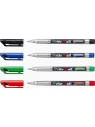 Alkoholos marker, 0,7 mm, kúpos, STABILO "Write-4-all", fekete (TST15646)