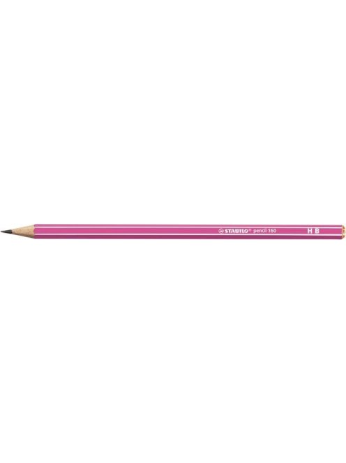 Grafitceruza, HB, hatszögletű, STABILO "Pencil 160", rózsaszín (TST16001HB)