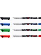 Alkoholos marker, 0,4 mm, kúpos, STABILO "Write-4-all", piros (TST16640)