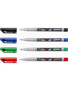   Alkoholos marker, 0,4 mm, kúpos, STABILO "Write-4-all", piros (TST16640)