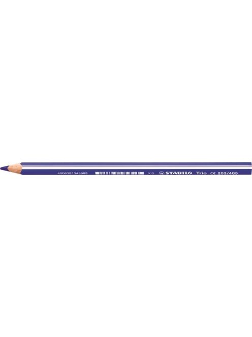 Színes ceruza, háromszögletű, vastag, STABILO "Trio thick", kék (TST203K)
