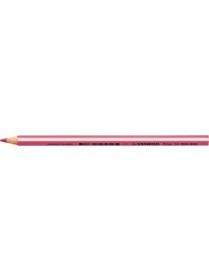   Színes ceruza, háromszögletű, vastag, STABILO "Trio thick", rózsaszín (TST203R)