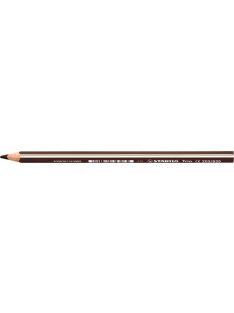   Színes ceruza, háromszögletű, vastag, STABILO "Trio thick", sötét barna (TST203SB)
